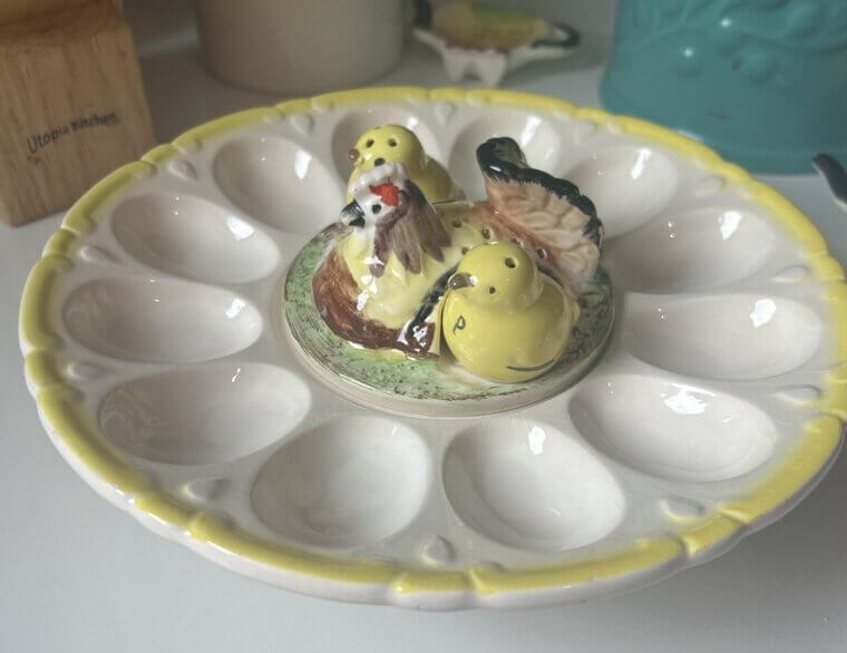Vintage Easter Deviled Egg Party Platter - $199.99