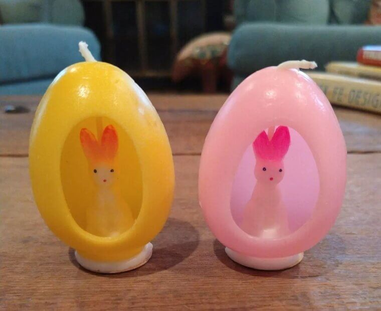 Vintage Gurley Animal Panorama Easter Egg Candles - $199.99