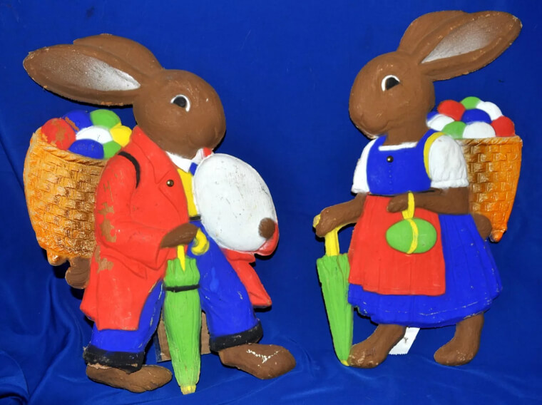 Rare Die-Cut Easter Bunny Decoration - $227.50