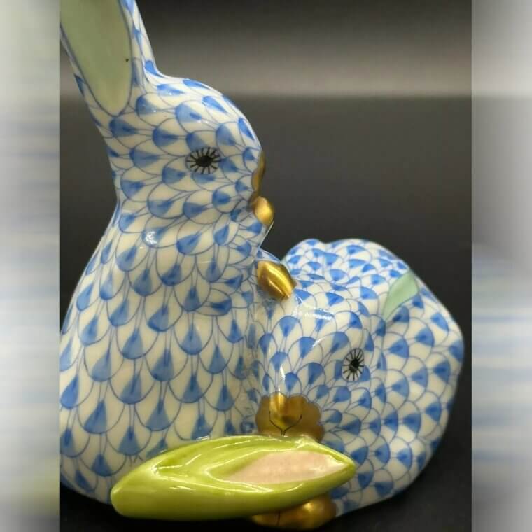 Vintage Herend Porcelain Easter Bunny - $177.50