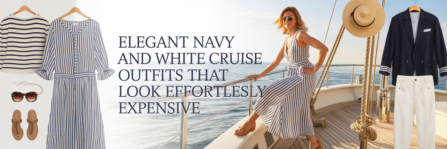 Navy & White Cruise Outfits: The “Always Expensive” Color Formula