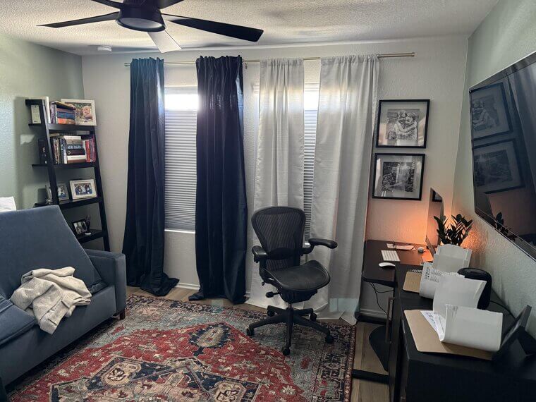 Mismatched Curtains