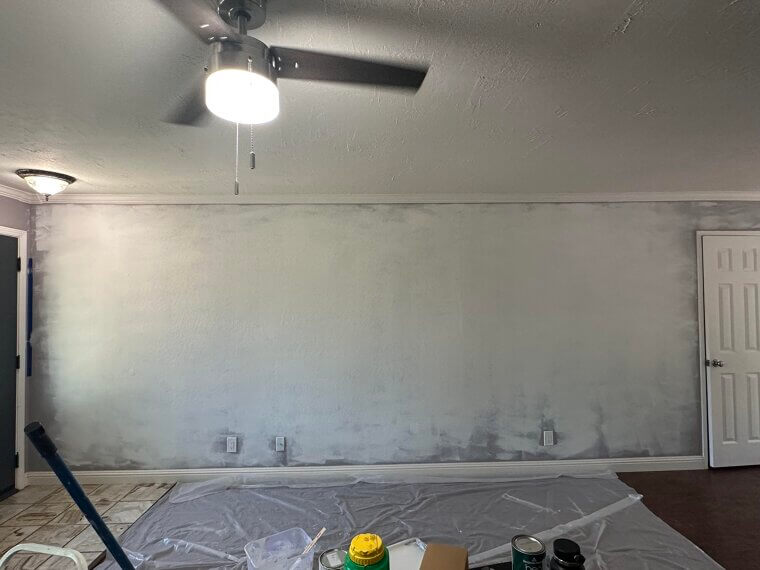 Patchy Wall Painting