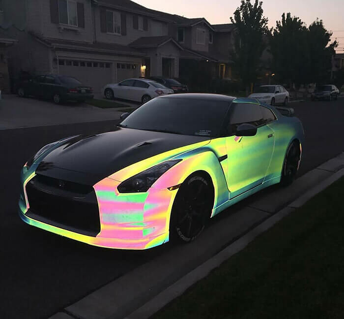 Luminescent Sports Car