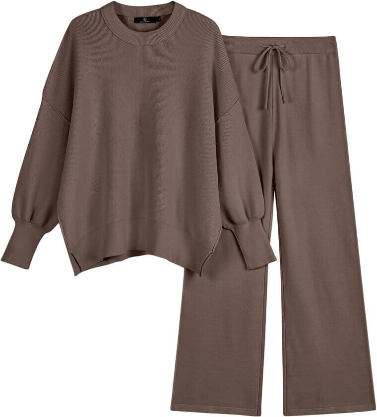 LILLUSORY Lounge Set - Cozy Knit Sweater & Pants Combo - Enjoy 25% Off!