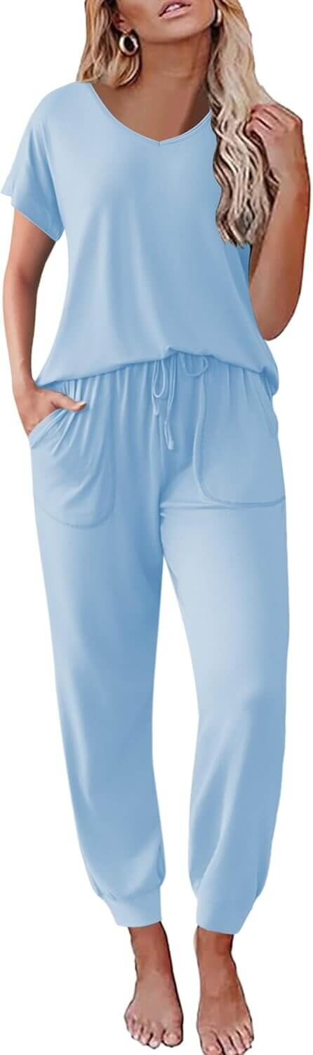 Ekouaer Pajama Set: Cozy Lounge & Sleepwear for Women 