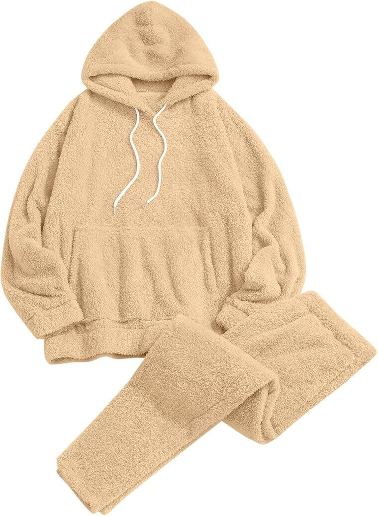 ZAFUL Fleece Pajamas Set - Cozy Loungewear for All - Don’t Miss the 17% Discount!