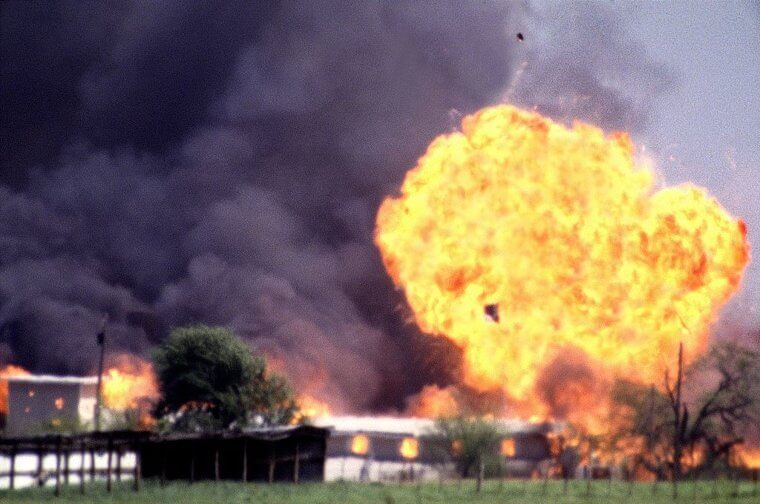 Siege and Fire Captured Live on Camera