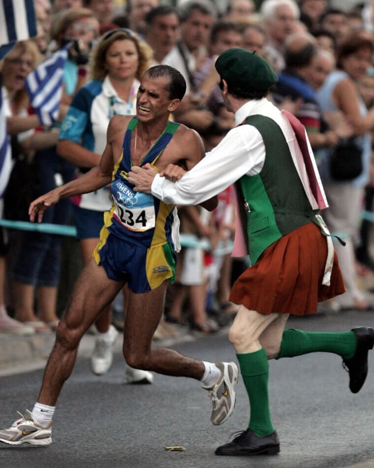 Olympic Runner's Position Was Ruined