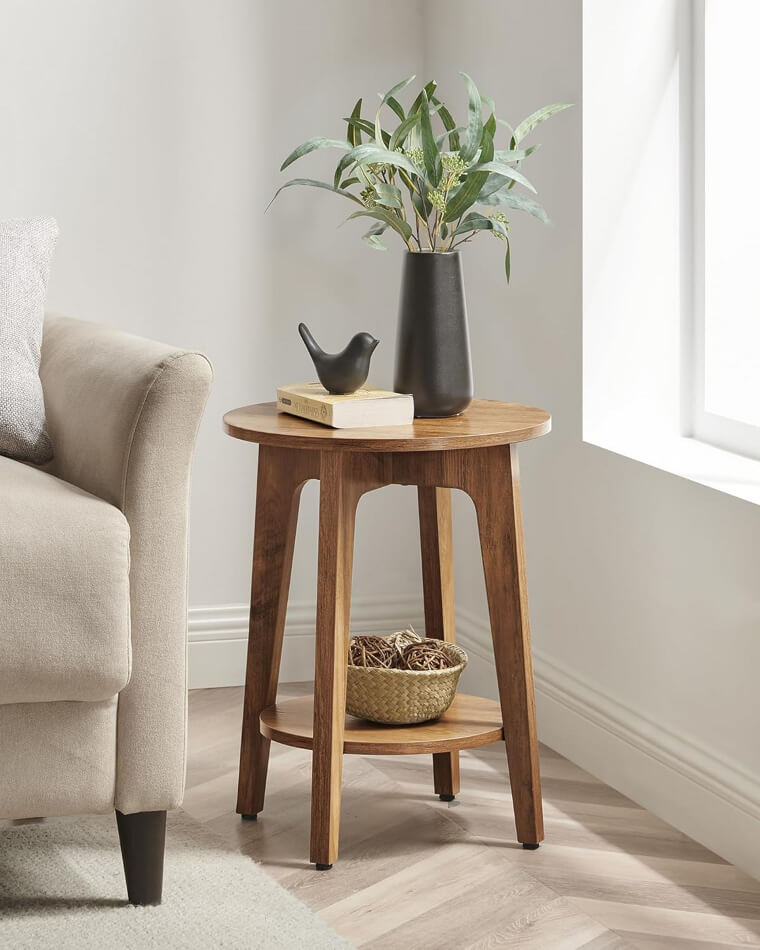 Charming Round End Table