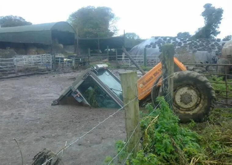 Digging a Tractor Grave