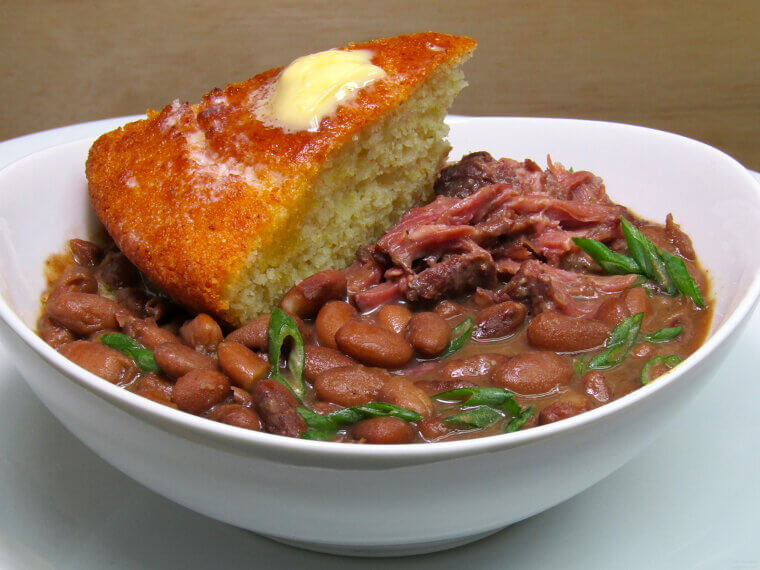 Pinto Beans With Cornbread