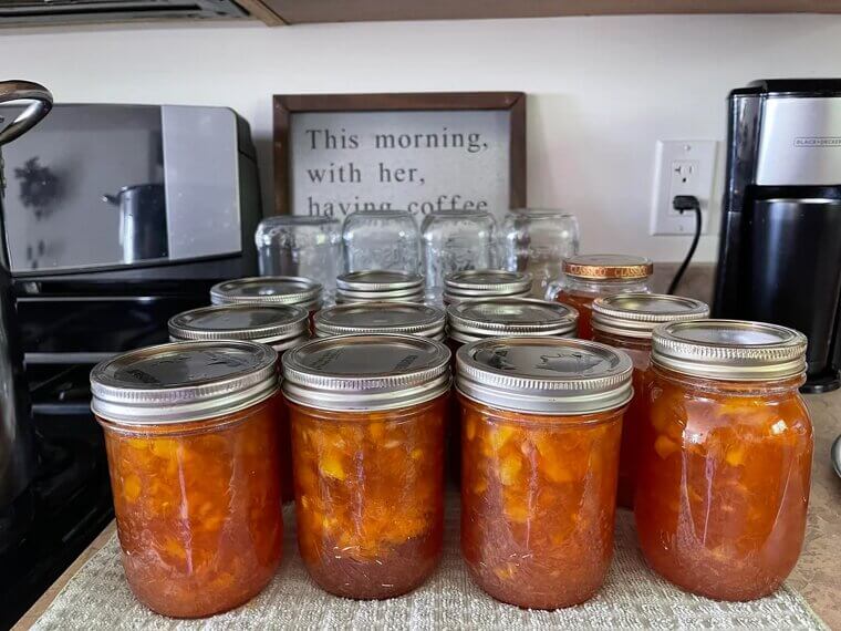 Homemade Fruit Preserves (Peach, Blackberry, or Fig)
