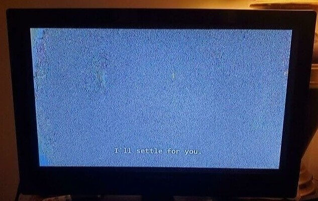 The TV Suddenly Switched to This Screen
