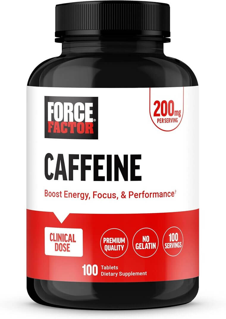 Force Factor Caffeine - Boost Energy & Focus Effortlessly - Now 30% Off!