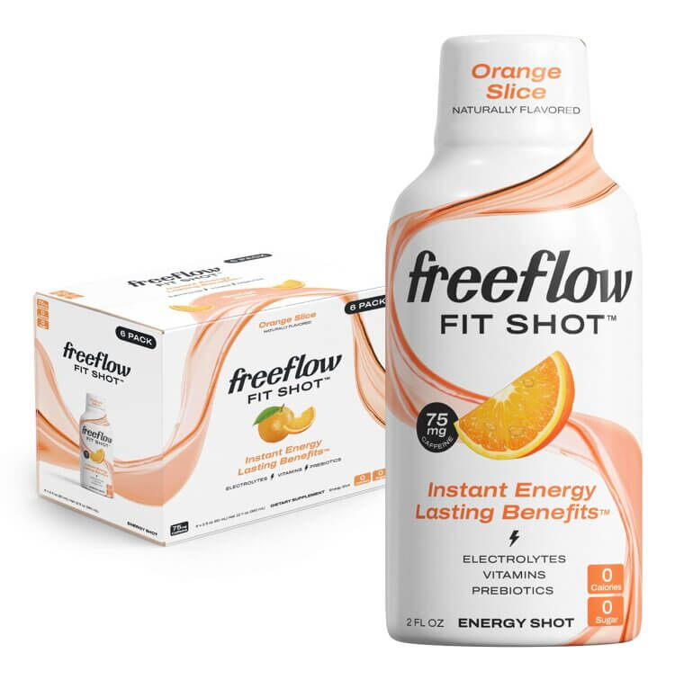 Freeflow Fit Shots - Natural Energy Boost, Zero Sugar, Zero Guilt 