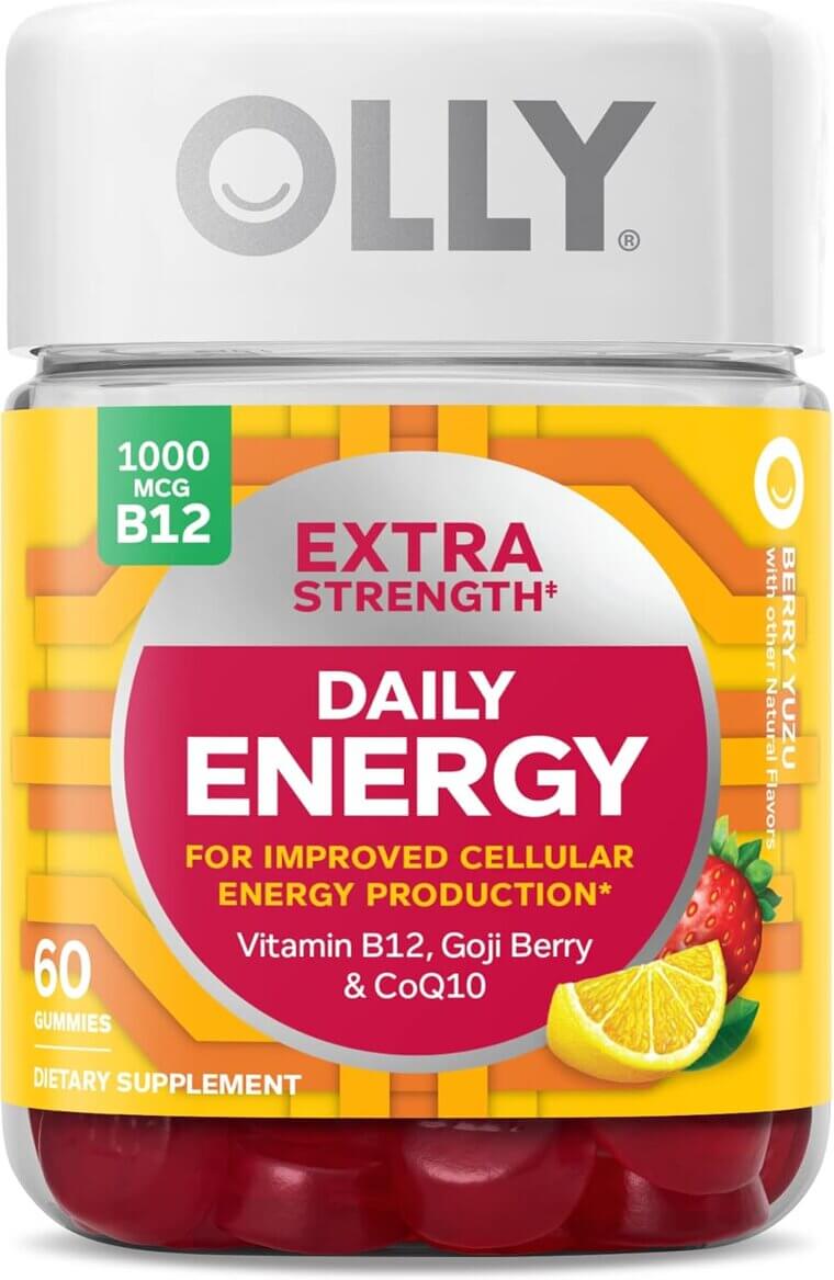OLLY Energy Gummies - Boost Your Day with B12 & CoQ10 - Now 25% Off!