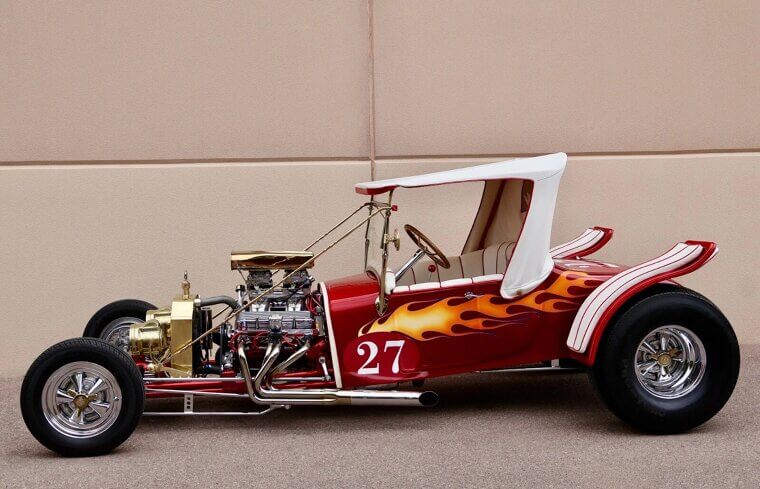 1927 Ford a Roadster Model T Bucket V8 350 Chevy Kit Car Replica Brass Era - $32,995.00