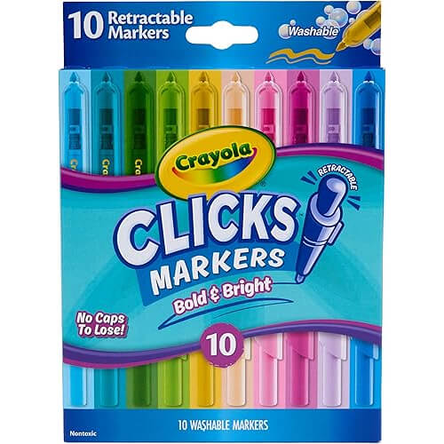 Colorful Crayola Retractable Markers that Never Dry Out or Stain. Now 8% Off!