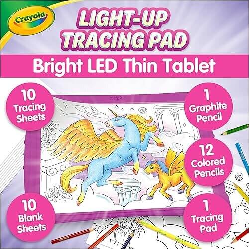 Magical Light Up Tracing Pad that Inspires Young Artists. 