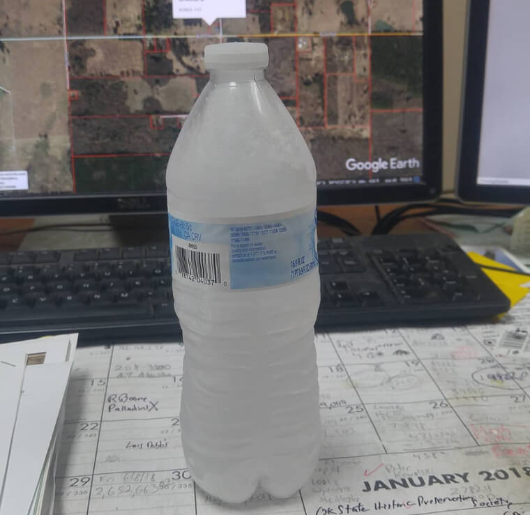 Замерзшая вода может пройти через охрану