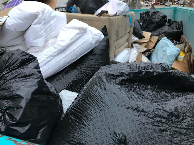 Trashing Clothing in Bulk