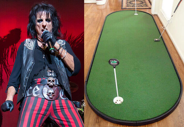 Alice Cooper and His Indoor Golf Training Facility