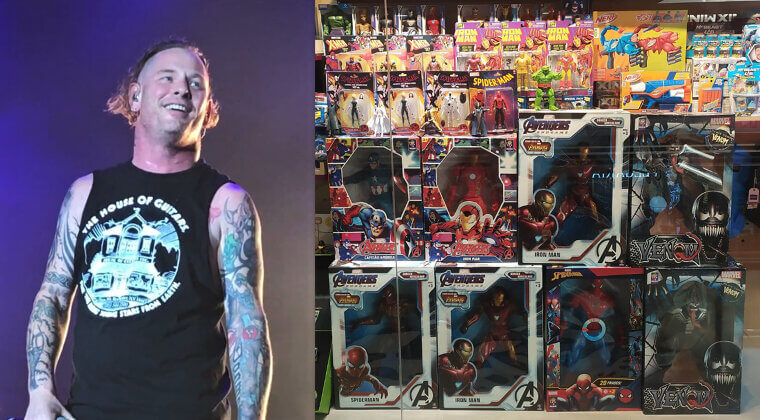 Corey Taylor and His Action Figure Display Room