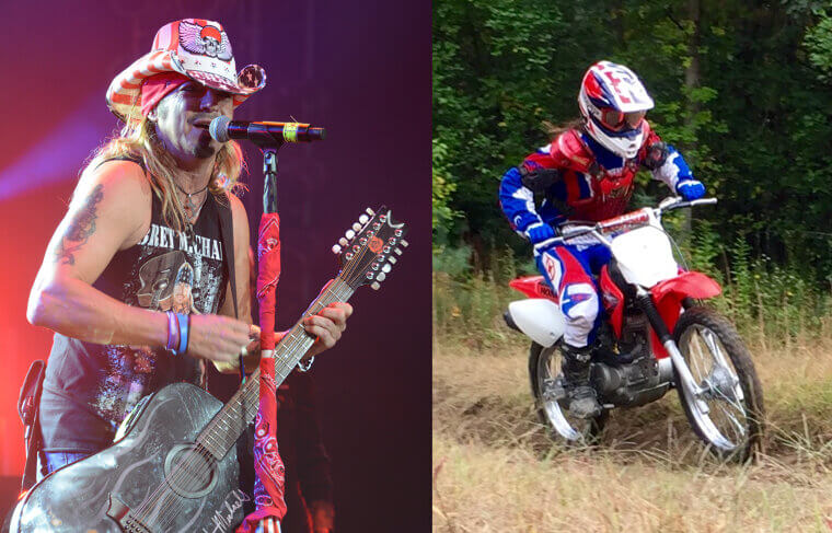 Bret Michaels and His Dirt Bike Track