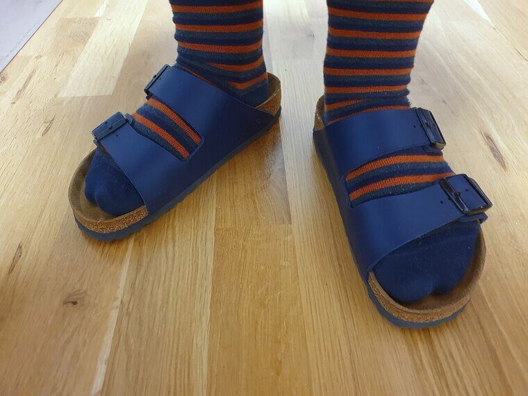 "Socks and Sandals Are Practical and Comfortable for Traveling"