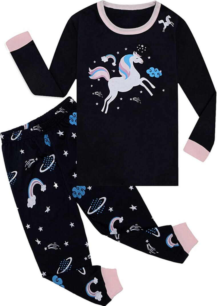 Girls Pajamas Set - Cozy Cotton Sleepwear for Kids 