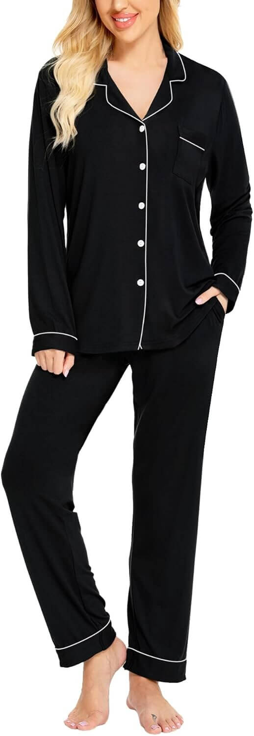 SWOMOG Pajama Set - Cozy Comfort for Lounging & Sleeping - Now 10% Off!