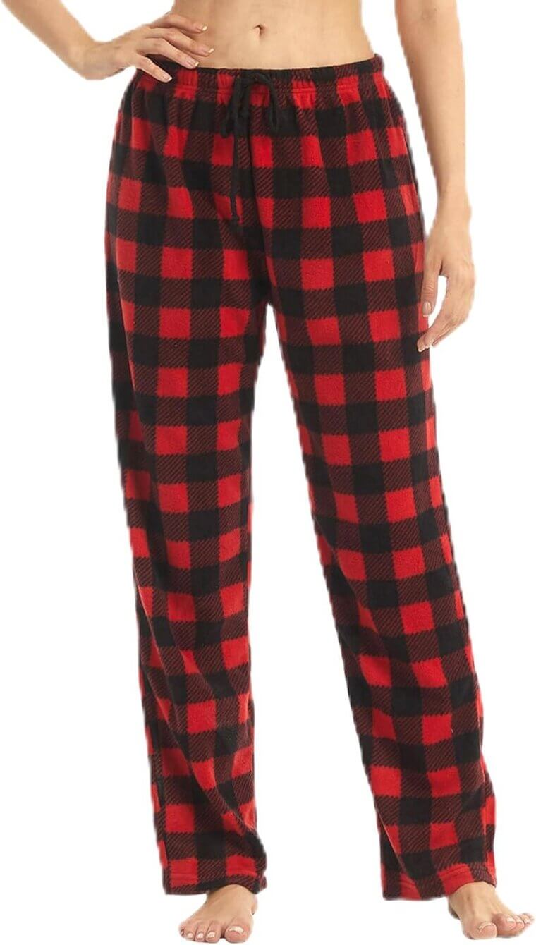 LANBAOSI Pajama Pants - Cozy Fleece Comfort for Women 