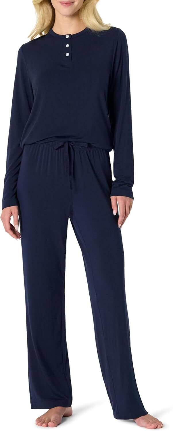 Essentials Henley Pajama Set - Cozy Comfort for You - Enjoy 16% Off!