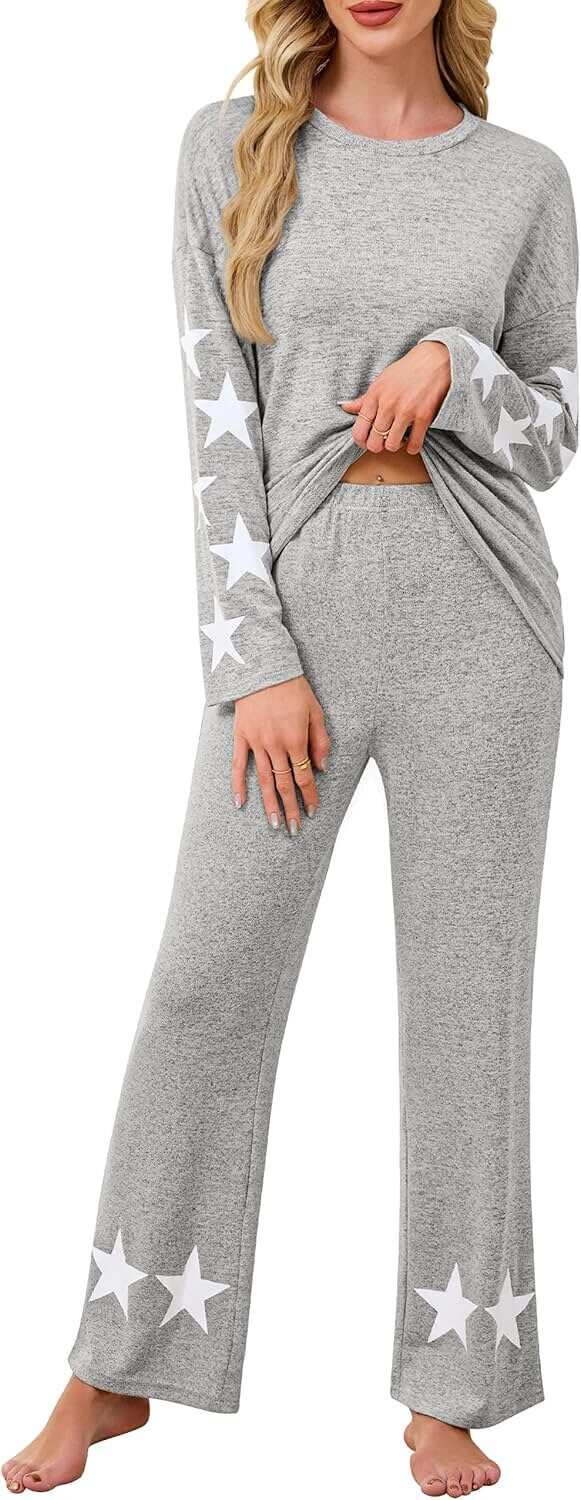 Blooming Jelly Pajama Set - Cozy Starry Nights Await! 