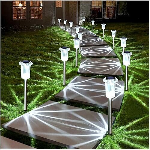 Sleek LED Solar Path Lights that Brighten Your Landscape Effortlessly. Now 16% Off!