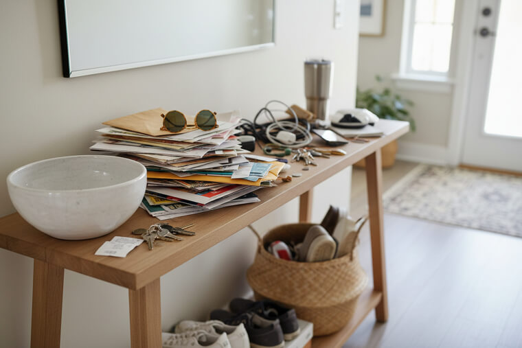 Why Your Home's "Drop Zones" Become Clutter Magnets