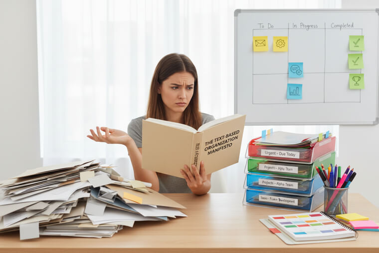 Why Visual Learners Struggle with Popular Organization Methods