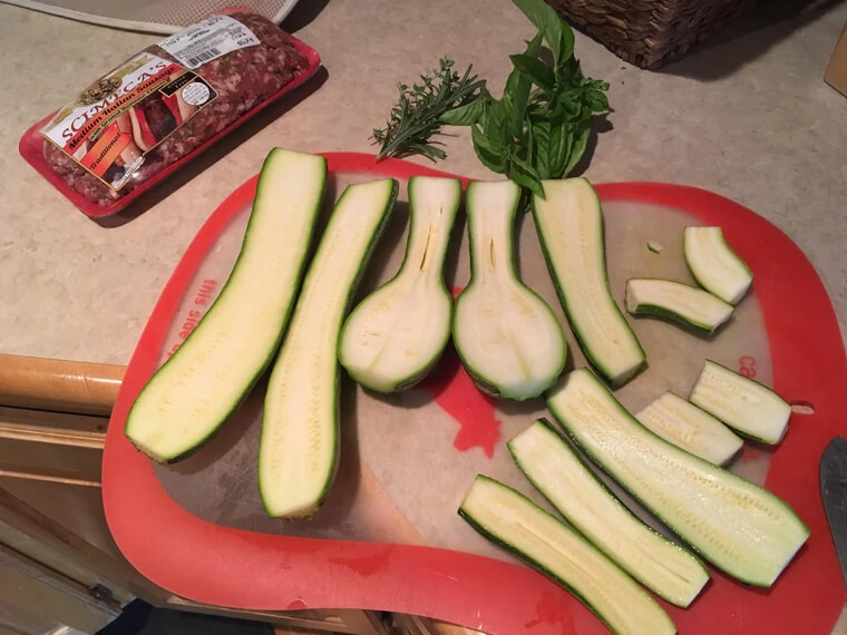 Peeled Zucchini for an Easy-On-The-Stomach Vegetable