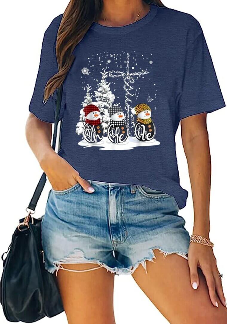 Christmas Shirts for Women - Funny Holiday Graphic Tees! 