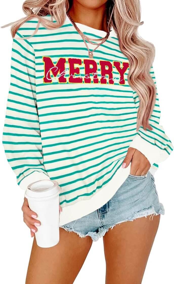 KIDDAD Christmas Sweatshirt - Perfect Holiday Style for Women 