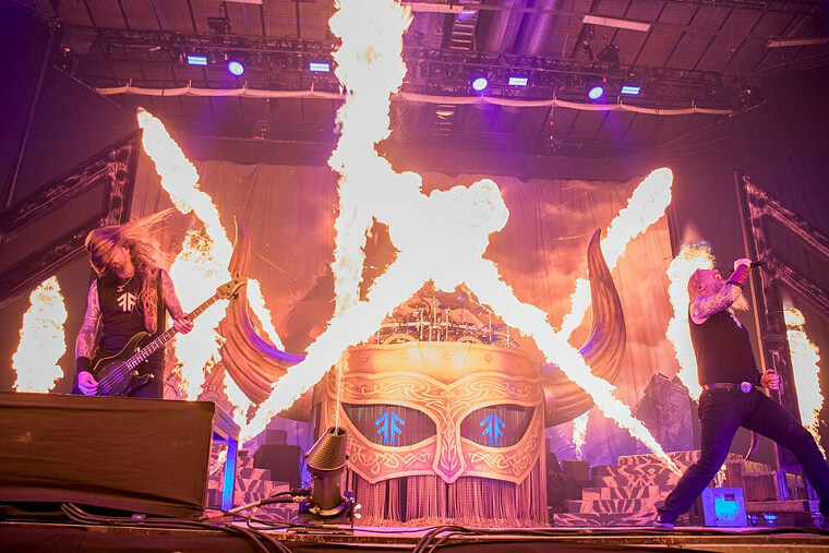 Amon Amarth's Viking Longship Stage Setup