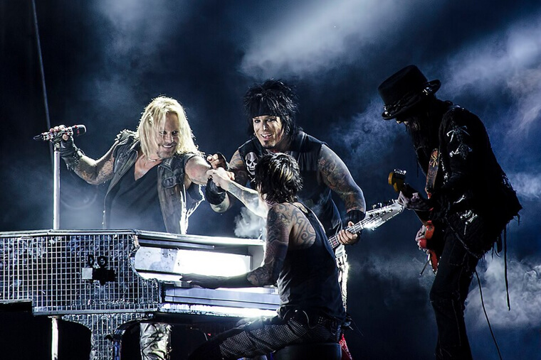 Mötley Crüe's Glam Metal Leather and Hair Spikes