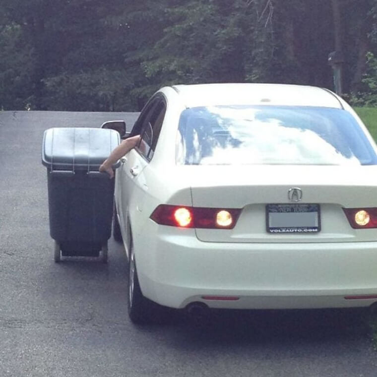 Drive-Thru Trash Can