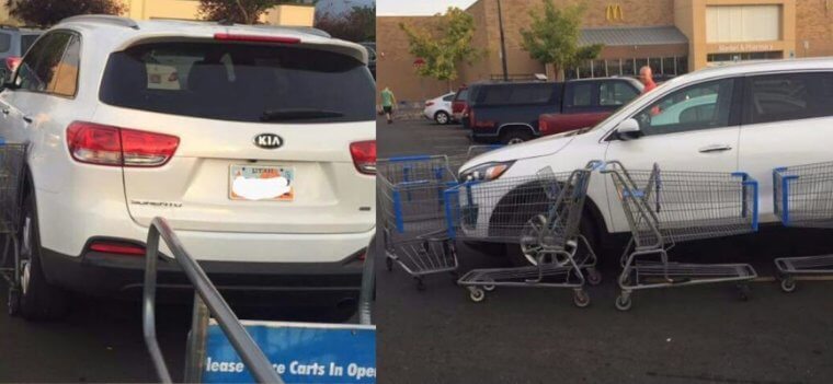 This Is What Happens When You Park In Front of the Cart Corral