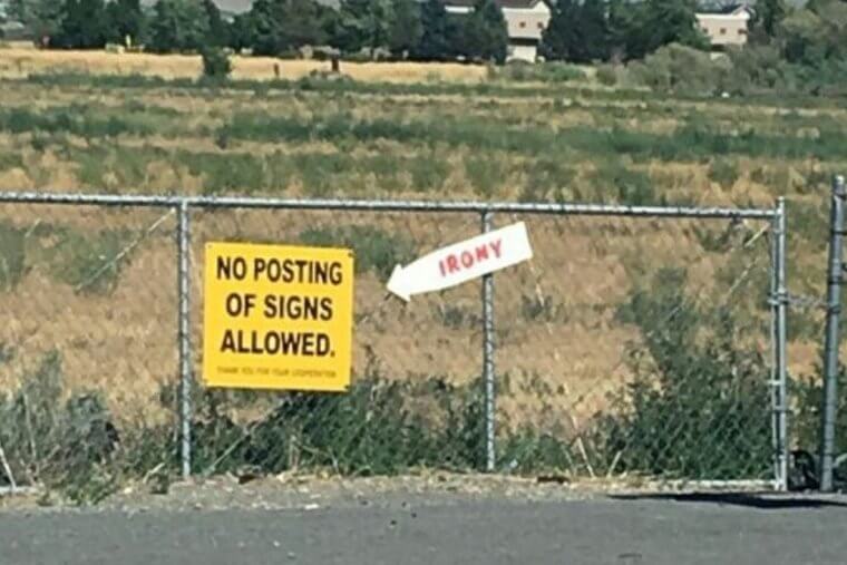 Oh the Wonderful Irony