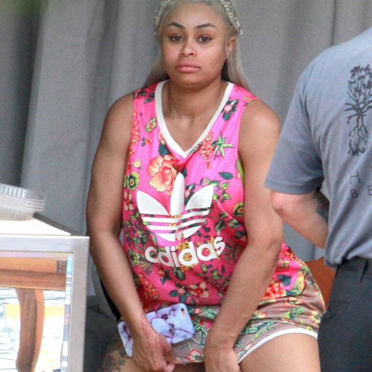 Blac Chyna's Shorts Seem to Be a Bit Uncomfortable