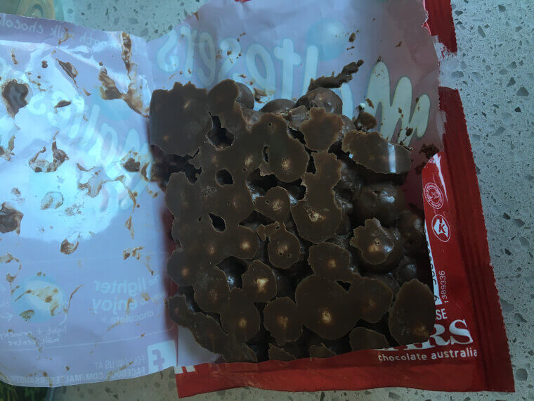 A Half-Melted Chocolate Bar