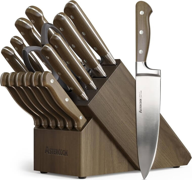 Astercook Knife Set - Elegant, Ergonomic Kitchen Essentials - Now 40% Off!