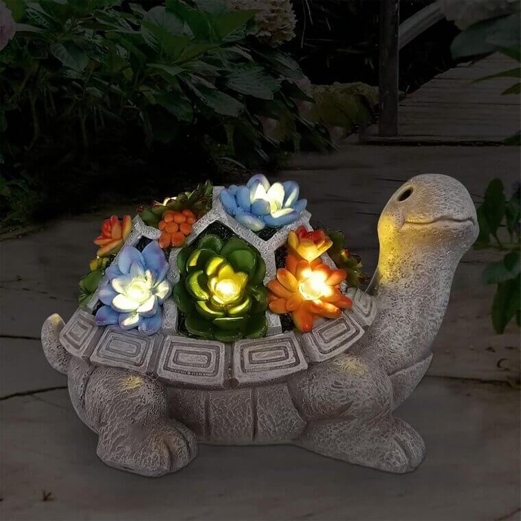 Solar Turtle Statue - Light Up Your Garden with Charm - 43% Off!